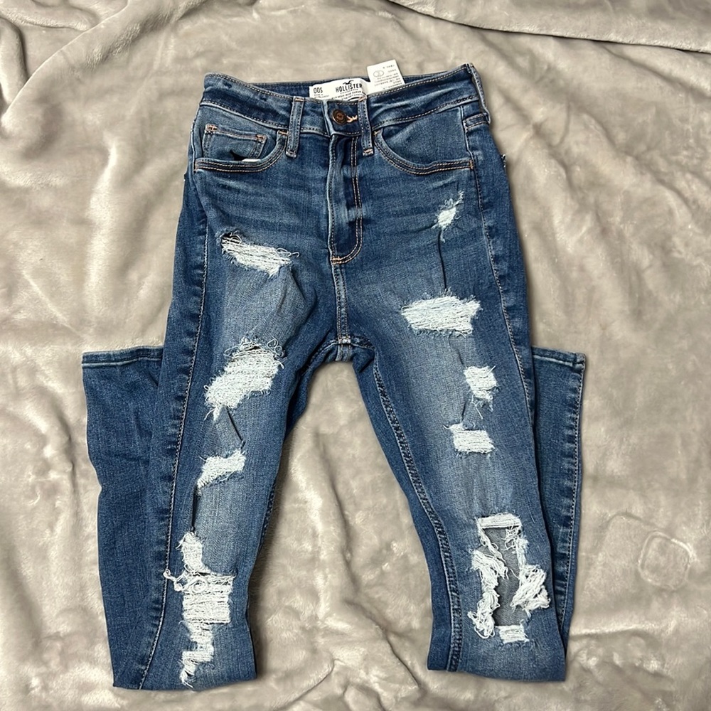 Hollister ripped jeans